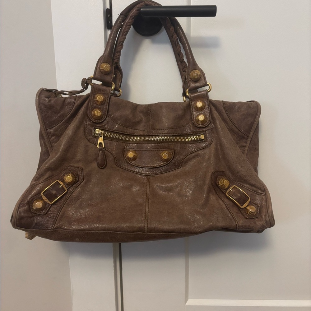 Balenciaga Le City Bag with Gold Hardware